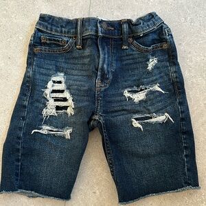 Abercrombie kids jean cut off shorts